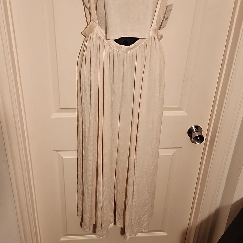 Free People Brookside Two Piece Set NWT Ivory Cream Medium